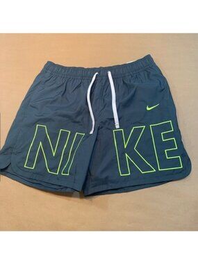 Nike Sportswear Men's Woven Flow Monogram Shorts Size M Green FJ1653-247 NEW